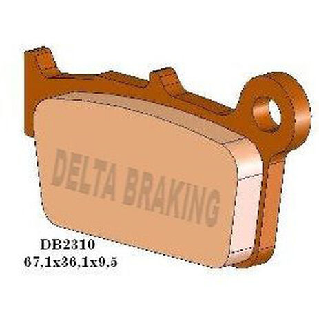 _Delta Braking Bremsbeläge Hinten Gas Gas 09-13 Yamaha YZ 125/250 03-13 Suzuki RMZ 250 04-13 RMZ 450 05-13 | DB2310 | Greenland MX_