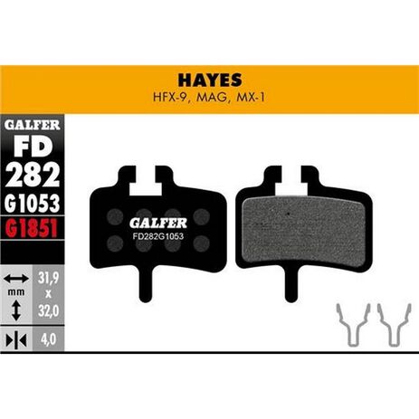 _Galfer Standard Fahrradbremsbeläge Hayes Mag - HFX - MX1 | FD282G1053 | Greenland MX_