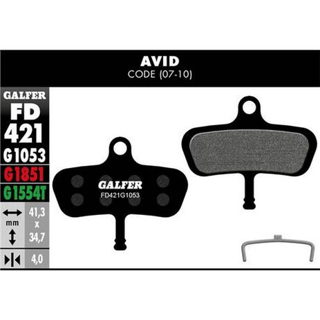 _Galfer Standard Fahrradbremsbeläge Avid Code (07-10) | FD421G1053 | Greenland MX_