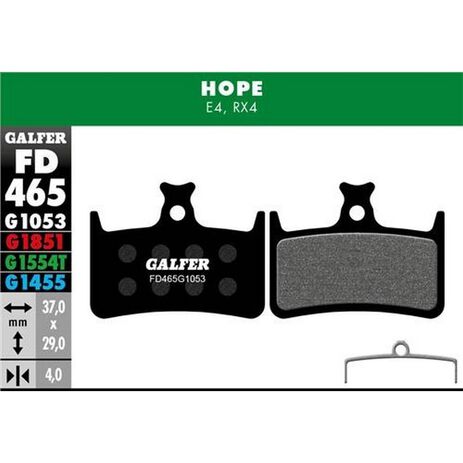 _Galfer Standard Fahrradbremsbeläge Hope E4 | FD465G1053 | Greenland MX_