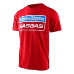 _Troy Lee Designs Gas Gas Team Stock T-Shirt Rot | 701600002-P | Greenland MX_