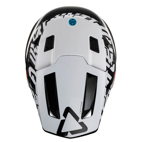 _Helm mit Brille Leatt Moto 9.5 Kohlenstoff/Weiss | LB1023010200-P | Greenland MX_