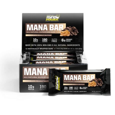 _Ryno Power Mana Proteinriegel-Pack Schokolade-Erdnussbutter | MANACAD | Greenland MX_