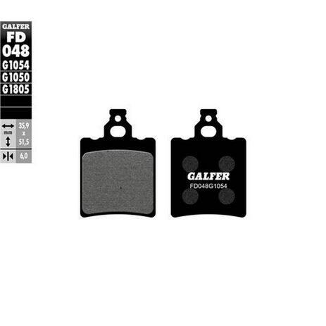 _Galfer Semi-Metall Bremsbeläge Hinten KTM SX 65 00-03 | FD048G1054 | Greenland MX_