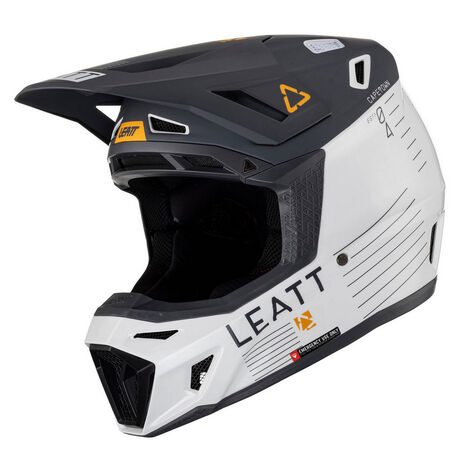 _Helm mit Brille Leatt Moto 8.5 Grau | LB1023010350-P | Greenland MX_