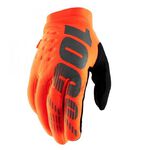 _100% Brisker Handschuhe Orange Fluo/Schwarz | 10016-260 | Greenland MX_
