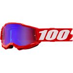 _100% Kinder Brillen Accuri 2 Neon Red Verspiegelten Gläsern | 50025-00002-P | Greenland MX_