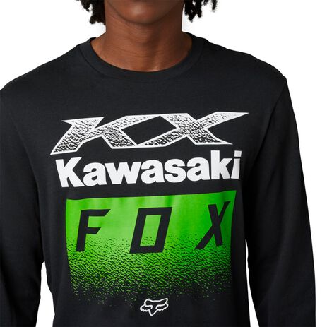 _Fox X Kawasaki Premium Langärmliges T-Shirt | 30552-001-P | Greenland MX_