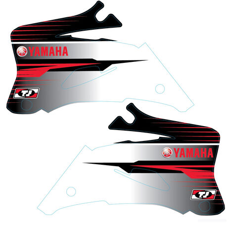 _TJ Kühlerflügel Aufkleber Kit Yamaha YZ 250/450 F 06-09 OEM | TJOEMYZF09 | Greenland MX_