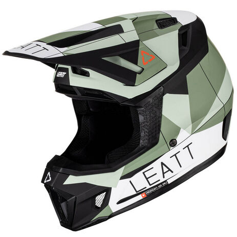 _Helm mit Brille Leatt Moto 7.5 Grün | LB1023010650-P | Greenland MX_