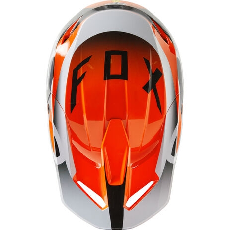 _Fox V1 Leed Helm Orange Fluo | 29657-824 | Greenland MX_