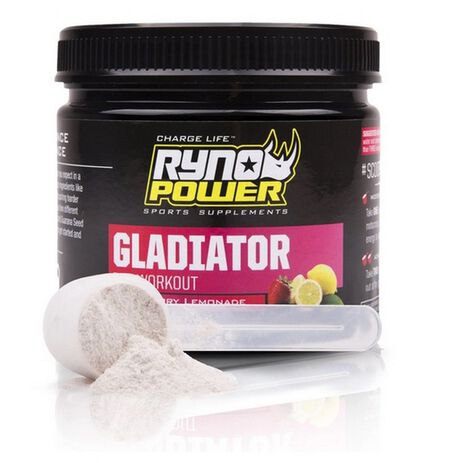 _Ryno Power Gladiator Pre-Workout Supplement Getränkemischung Erdbeerlimonade 150 Gr. | GLAD-TUB | Greenland MX_