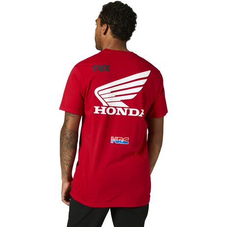 _Fox Honda Wing Premium T-Shirt Rot | 29003-122 | Greenland MX_