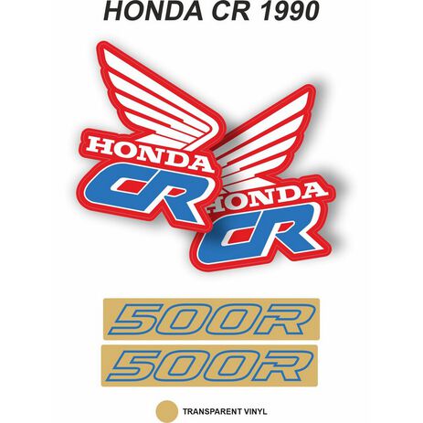 _OEM-Aufkleber-Kit Honda CR 500 R 1990 | VK-HONDCR500R90 | Greenland MX_