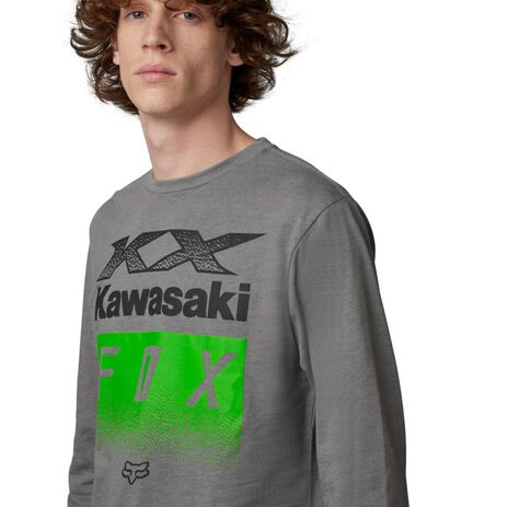 _Fox X Kawasaki Premium Langärmliges T-Shirt | 30552-185-P | Greenland MX_