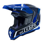 _Just1 J-22 Carbon Fluo Helm Blau | 606001011200502-P | Greenland MX_