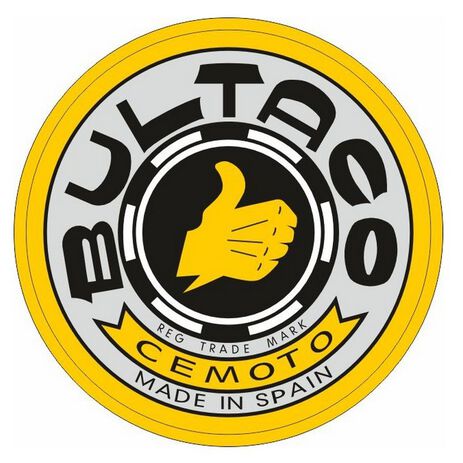 _Bultaco Vinyl Aufkleber 5x5 cm | AD-BULTACO | Greenland MX_