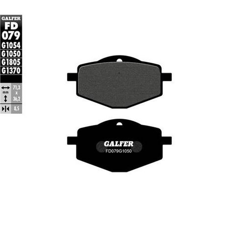 _Galfer Semi-Metall Bremsbeläge Hinten Yamaha XT 600 E 90-.. | FD079G1050 | Greenland MX_