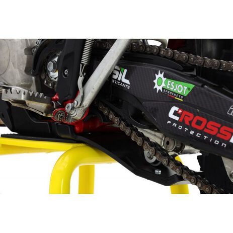 _Crosspro Motorschutzplatte mit Umlenkhebelschutz DTC Hard Enduro 8mm Beta RR 250/300 2T 20-23 Schwarz | 2CP24102040300 | Greenland MX_