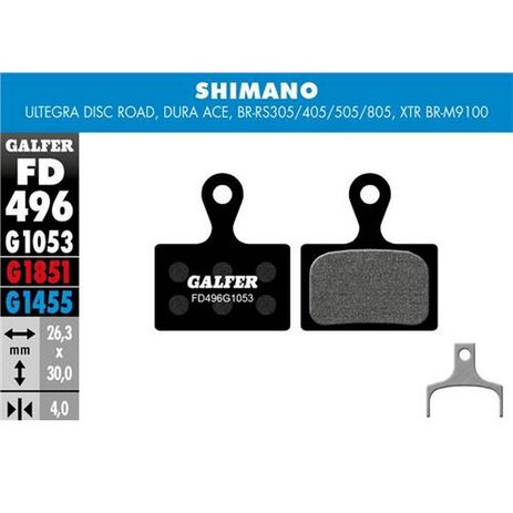 _Galfer Standard Fahrradbremsbeläge Shimano Ultegra XTR 2019 | FD496G1053 | Greenland MX_