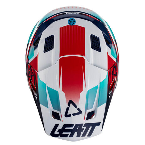_Helm mit Brille Leatt Moto 8.5 Rot/Blau  | LB1023010550-P | Greenland MX_