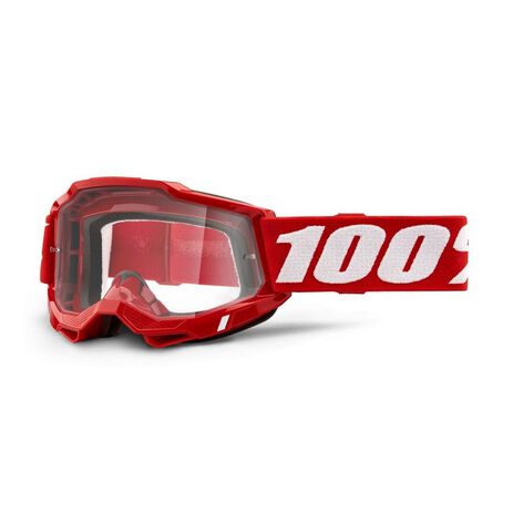 _100% Accuri 2 OTG Transparent Brille Rot | 5022410103-P | Greenland MX_