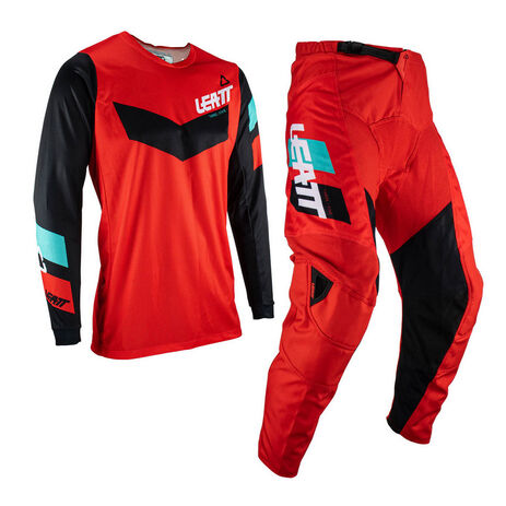 _Leatt Moto 3.5 Jersey und Hose Kinder Kit Rot | LB5023033050-P | Greenland MX_