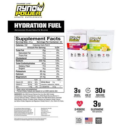 _Ryno Power Electrolyte Hydratation Fuel Fruchtgetränk 907 Gr. | HYD487 | Greenland MX_