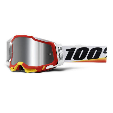 _100% Brillen Racecraft 2 Arsham Red Verspiegelten Gläsern | 50010-000-16-P | Greenland MX_