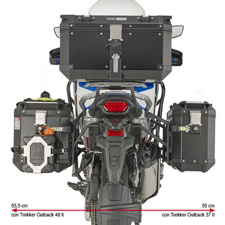 _Spezifischer PL One-Fit Stahlrohr-Seitenkofferträger für Monokey Cam-Side Trekker Outback  Honda CRF 1100L AS 20-.. | PLO1178CAM | Greenland MX_