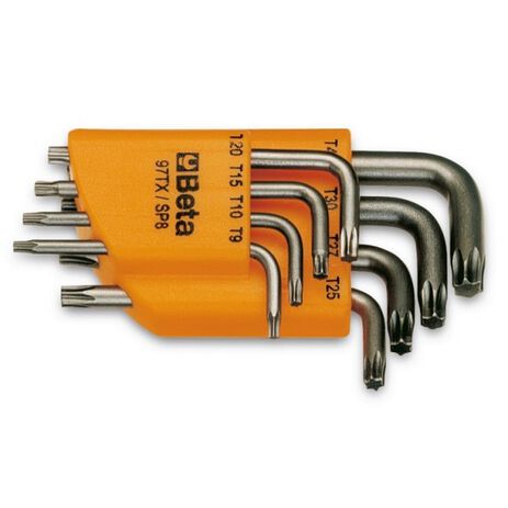 _Stiftschlüsselsatz 8teilig Gebogen für Torx(R)-Schrauben Beta Tools | 97TX-SC8 | Greenland MX_