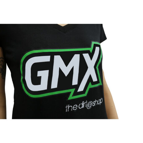 _Logo GMX Damen T-Shirt Schwarz | PU-TGMXW16BK | Greenland MX_