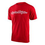 _Troy Lee Designs Signature T-Shirt Rot | 701565022-P | Greenland MX_